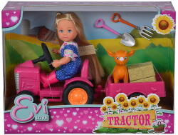 Simba Toys Papusa evi love cu tractor (105733518) - bekid