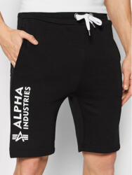 Alpha Industries Pantaloni scurți sport Basic 116364 Negru Regular Fit