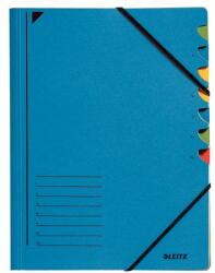 Leitz Mapa carton A4 cu elastic si 7 separatoare albastru Leitz Fashion (ESS39070035) - dacris