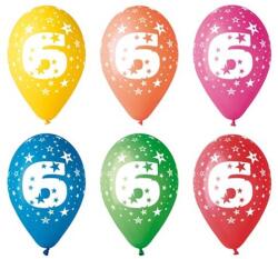 Léggömb 26cm-es 5db/csomag 6-os (11-PRINT6)