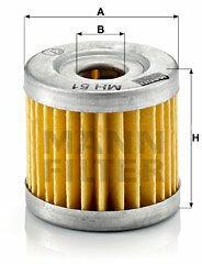 Mann-filter Filtru ulei MANN-FILTER MH 51 (MH 51) - automobilus
