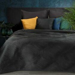 Eurofirany Ria5 bársony ágytakaró Fekete 170x210 cm