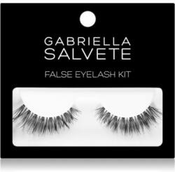 Gabriella Salvete False Eyelash Kit gene false cu lipici tip Basic Black