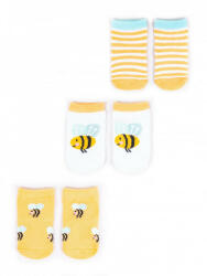  Yo! Baby pamut zokni 3db-os 6-9 hó - méhecske - babyshopkaposvar