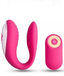  Flower pink, rádiós, vízálló, akkus párvibrátor - diamondsexshop