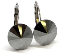 DIANA 14 mm-es fülbevaló (Jet Hematit) (2022012914)