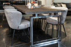 TUXEDO design akác étkezőasztal - 200/230cm (RIC-9133)