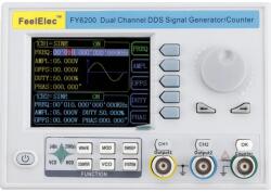 FY6200 beszerelhető - panel jelgenerátor DDS kétcsatornás funkciógenerátor 40MHz