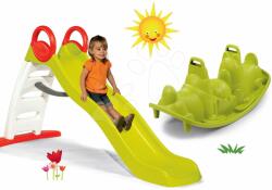 Smoby Set tobogan Toboggan Funny Smoby lungime de 2 m și balansoar Câine de la 24 de luni (SM820400-1)