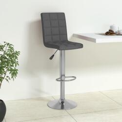 vidaXL Scaun de bar, gri închis, material textil (335708)