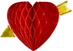 Widmann Decor hartie inima cu sageata 13 cm