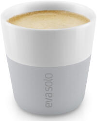 Eva Solo Ceașcă espresso 80 ml, set de 2 buc, cu capac de silicon, gri deschis Eva Solo (501044)
