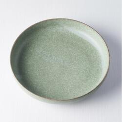 Made in Japan Farfurie pentru desert GREEN FADE 20 cm, margine înaltă, MIJ (C0431)