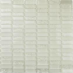 Premium Mosaic Üvegmozaik Premium Mosaic fehér 30x30 cm fényes MOS4815CRWH (MOS4815CRWH)