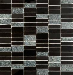 Premium Mosaic Stone Rozsdamentes acél mozaik Premium Mosaic Stone fekete 30x30 cm matt/fényes MOS4815BK (MOS4815BK)