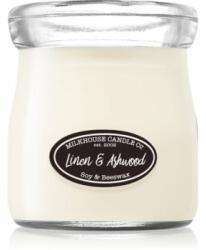 Milkhouse Candle Milkhouse Candle Co. Creamery Linen & Ashwood lumânare parfumată Cream Jar 142 g