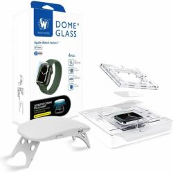 Whitestone Apple Watch 7 (41mm) Whitestone Dome Glass 2x9H kijelzővédő üvegfólia UV lámpával + keret védő tok