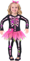 Amscan Costum schelet roz 3-4 ani Costum bal mascat copii