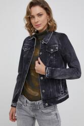 Pepe Jeans Geacă jeans Thrift femei, culoarea gri, de tranzitie PPYY-KUD0H0_90X
