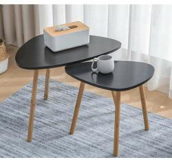  Set de birou din două piese, negru/natural, GOREJ (0000284316) Masa de cafea