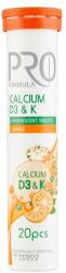 TESCO Pro Formula narancsízű pezsgőtabletta kalciummal, D-vitaminnal és K-vitaminnal 20 db 80 g