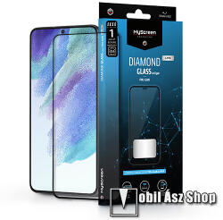 MyScreen SAMSUNG Galaxy S21 FE, MYSCREEN DIAMOND GLASS LITE EDGE üvegfólia, 9H, Full, Fekete