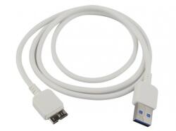 Mobilpro Micro USB-B 3.0 to USB Galaxy Note 3 töltő- és adatkábel 1m fehér