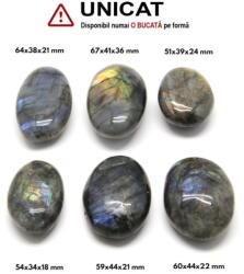 Palm Stone Labradorit Natural - 51-67 x 34-44 x 18-36 mm - (XXL) - 1 Buc