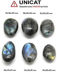 Palm Stone Labradorit Natural - 41-56 x 30-41 x 19-26 mm - (XXL) - 1 Buc