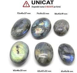 Palm Stone Labradorit Natural - 56-72 x 41-51 x 19-27 mm - (XXL) - 1 Buc