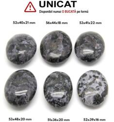 Palm Stone Merlinit Mistic - Indigo Gabbro Natural - 51-56 x 36-44 x 16-22 mm - (XXL) - 1 Buc