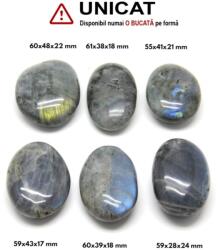Palm Stone Labradorit Natural - 55-61 x 28-48 x 18-22 mm - (XXL) - 1 Buc