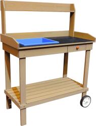Mobikon Masa de gradina pentru chiuveta din lemn maro Bardy 94x49x120 cm (0000298546)