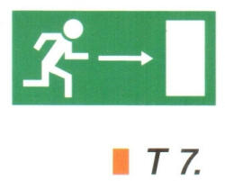  Menekülési út jobbra t 7 (t7)