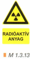  Radioaktív anyag m 1.3. 13 (m1313)