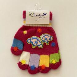 Clodine italy Детски ръкавички Маймунка, виолетови, 3-5 год