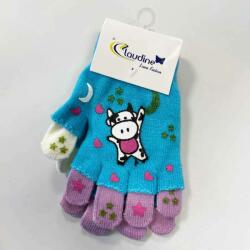 Clodine italy Детски ръкавички Кравичка, сини/лилави, 6-10 год