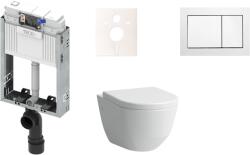 TECE Fali WC szett falra szerelhető Tece TECEbox fehér színben hátsó kifolyással KMPLPROAT (KMPLPROAT)