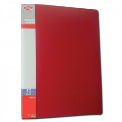 Daco Mapa plastic A4 cu 20 de folii Daco MP420R, Rosu (MP420R)