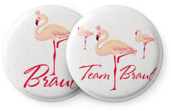 Spielehelden Flamingó I jelvények legénybúcsú ajándék 12 kitűző 5, 6 cm extra nagy legénybúcsú ajándék (AMZBUTA054) (AMZBUTA054)