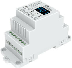 S-LIGHTLED SL-SK V4-D RGBW 4 csatornás RF vevő LED szalag vezérlésére 4x5A DIN sínre (LEDVSK021)