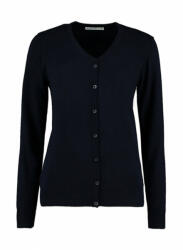 Kustom Kit Női hosszú ujjú felső Kustom Kit Women's Classic Fit Arundel V Neck Cardigan S, Sötétkék (navy)