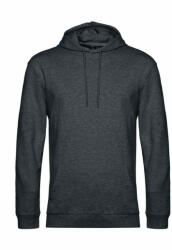 B&C Collection Férfi kapucnis hosszú ujjú pulóver B and C #Hoodie French Terry M, Heather Aszfalt szürke