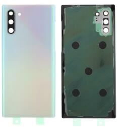  tel-szalk-19298003 Samsung Galaxy Note 10 ezüst akkufedél, hátlap, hátlapi kamera lencse (tel-szalk-19298003)
