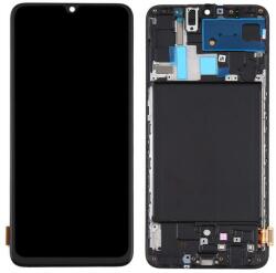 5706998772848 Samsung Galaxy A70 (SM-A705) fekete TFT LCD kijelző érintővel kerettel, előlap (ujjlenyomat olvasó támogatás nélkül) (5706998772848)