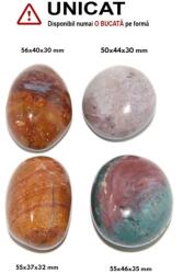 Palm Stone Jasp Oceanic Druzy Natural - 50-56 x 37-46 x 30-35 mm - (XXL) - 1 Buc
