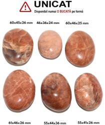 Palm Stone Piatra Lunii Piersica Natural - 46-61 x 36-46 x 24-36 mm - (XXL) - 1 Buc