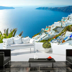 Artgeist Fotótapéta - View on Santorini 300x210