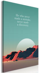 Artgeist Kép - He Who Never Made a Mistake, Never Made a Discovery (1 Part) Vertical 40x60
