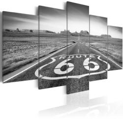 Artgeist Kép - Route 66 - black and white 100x50